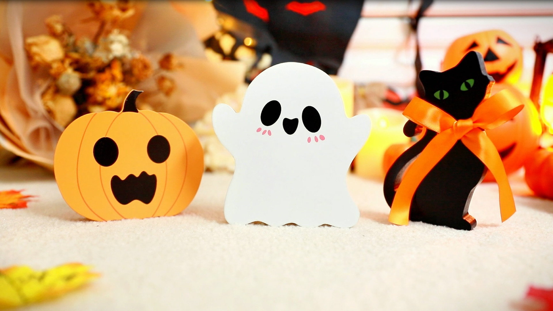 Amazon.com: COCHIE Cute Halloween Tiered Tray Decorations Indoor